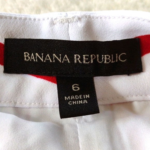 Banana Republic red and white stripe pants - Picture 6 of 9